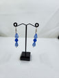 Handmade Sapphire Crystal Dangle Earrings