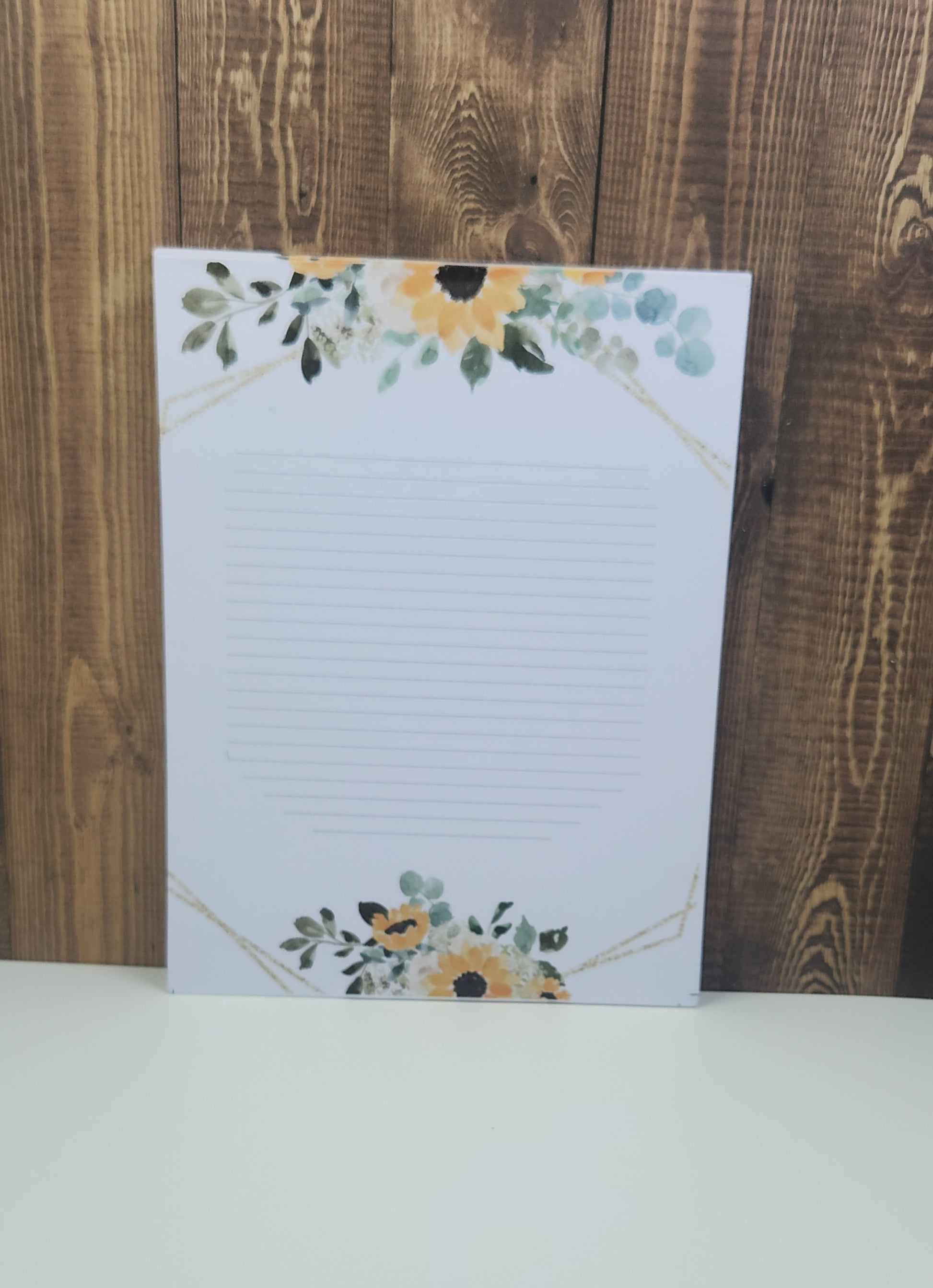 Handmade Sunflower Notepad