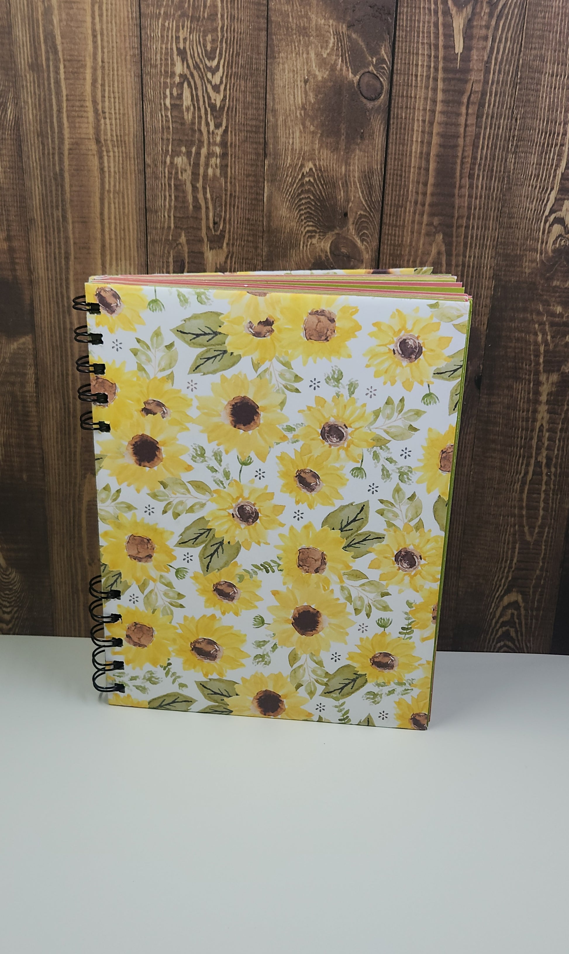 Handmade Sunflower Notebook