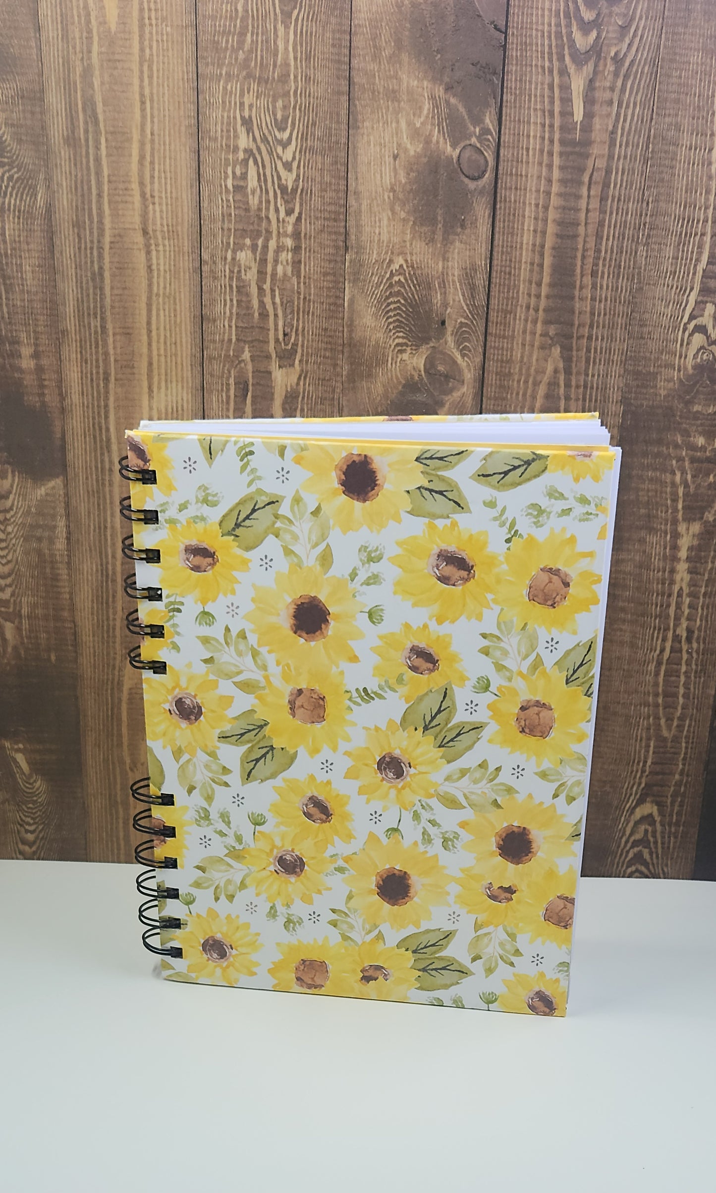 Handmade Sunflower Notebook
