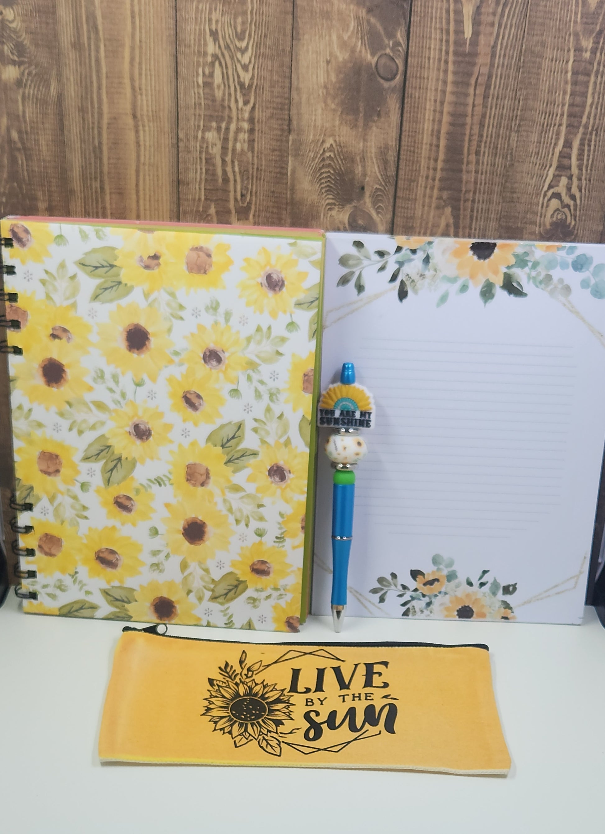 Handmade Sunflower Stationery Bundle - Perfect Gift