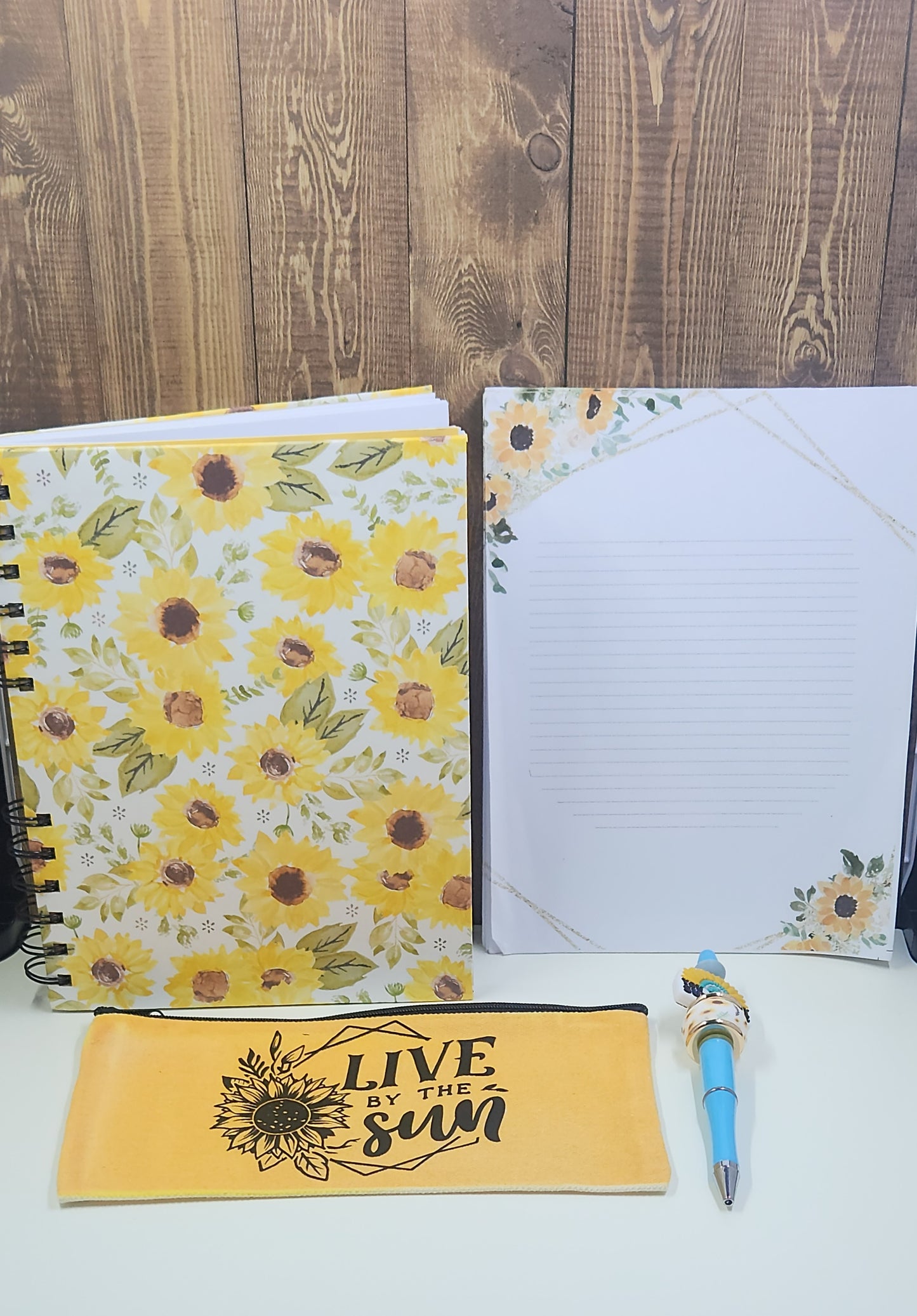 Handmade Sunflower Stationery Bundle - Perfect Gift