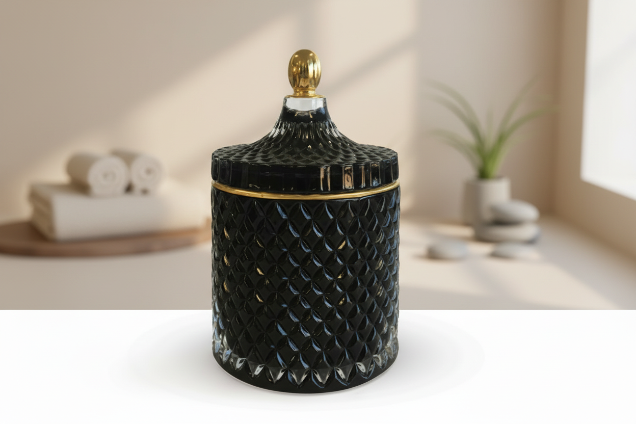 Large Geo Cut Hand-poured Candles Aquarian Designs