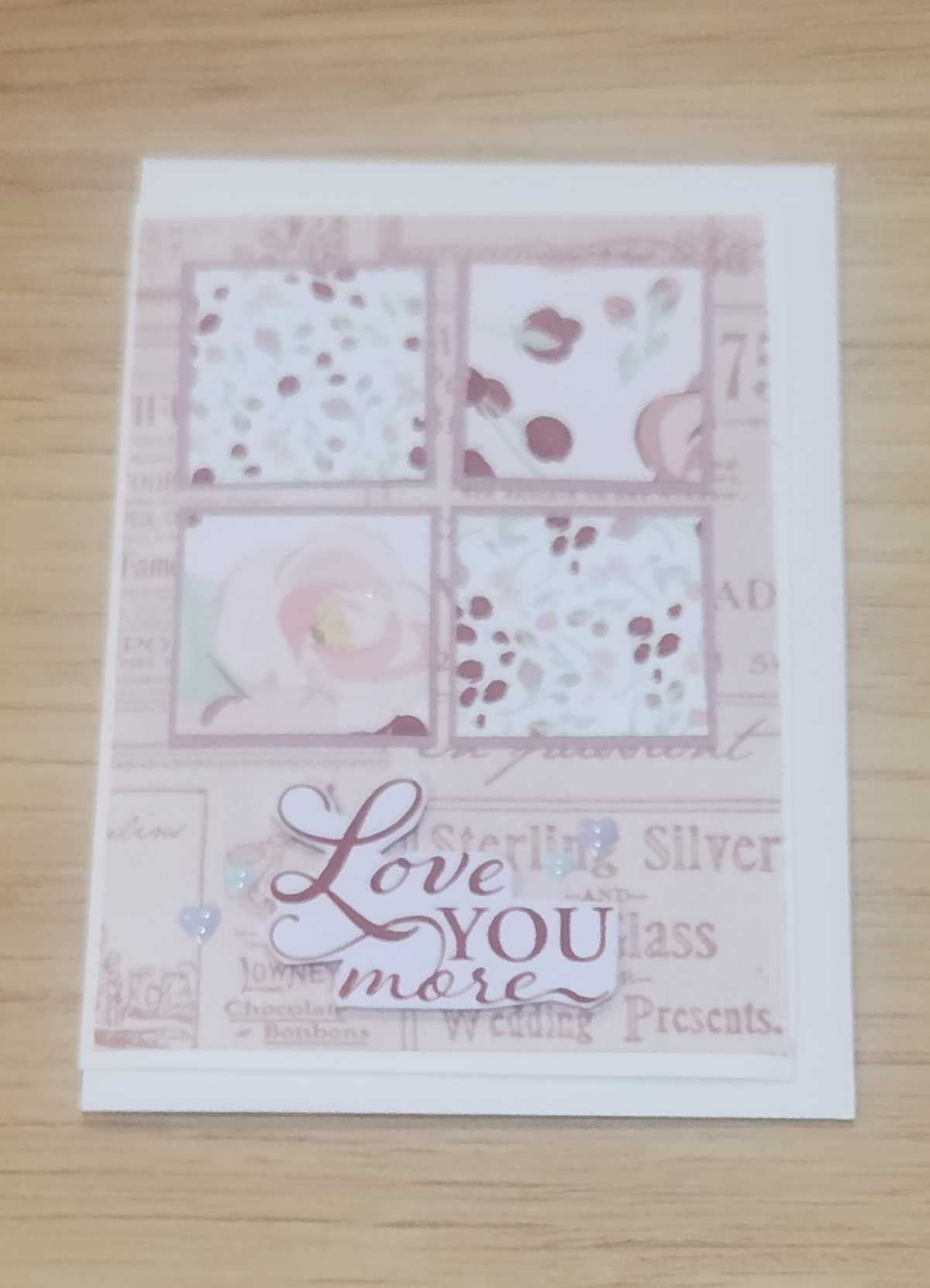 "Handmade Love You More Card  — unique greeting card for showing how much you love someone, made in Australia"