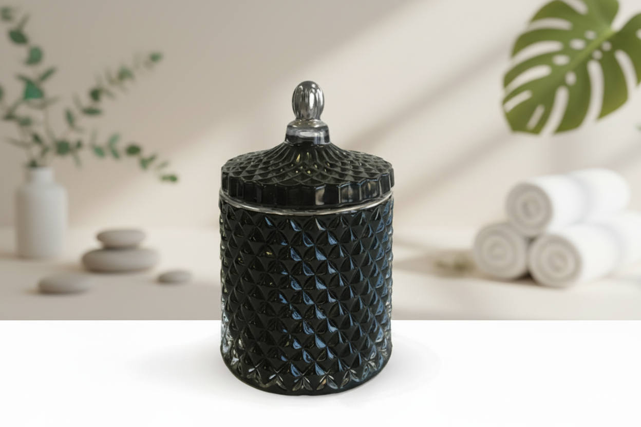 Small Geo Cut Hand-Poured Candle