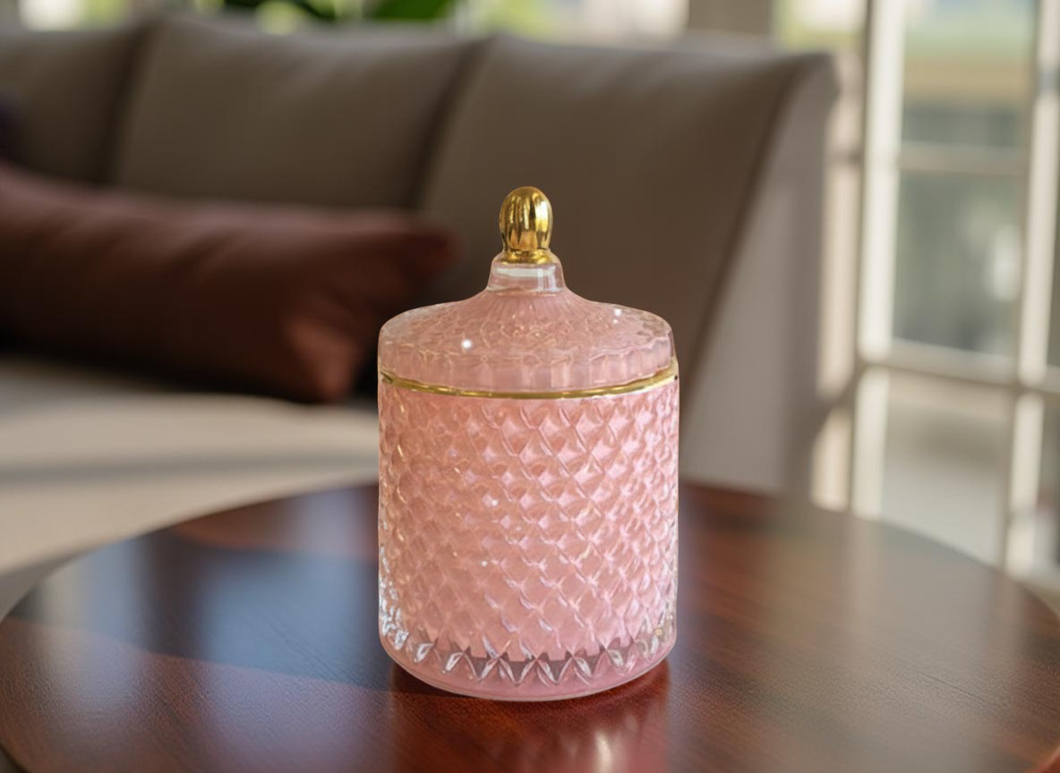 Small Geo Cut Hand-Poured Candle