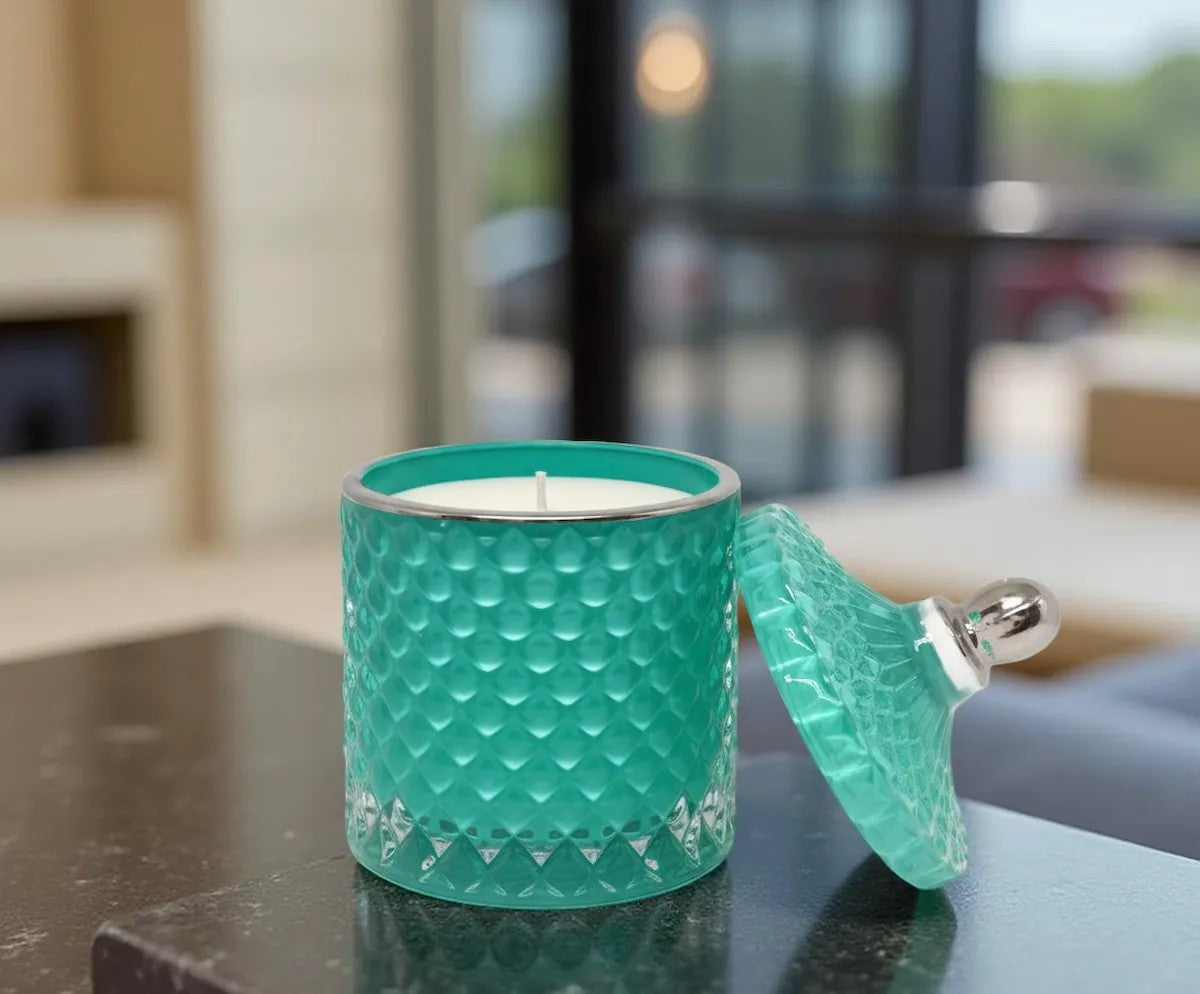 Small Geo Cut Hand-Poured Candle