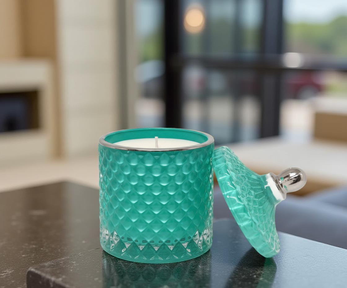 Small Geo Cut Hand-Poured Candle