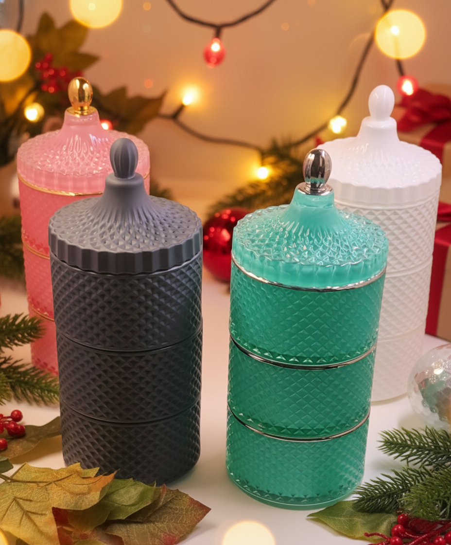 Handmade Geo Stackable Candle Jars - Limited Edition