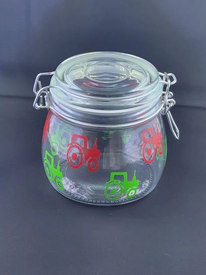 Tractor Flip Top Jar
