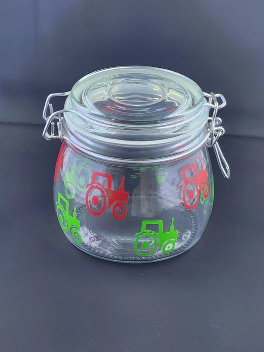 Tractor Flip Top Jar