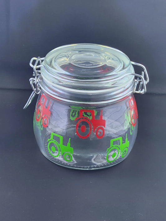 Tractor Flip Top Jar