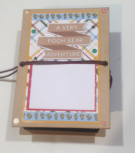 Photo Book with 'A Very Pooh Bear Adventure' Front Cover on a white background. 